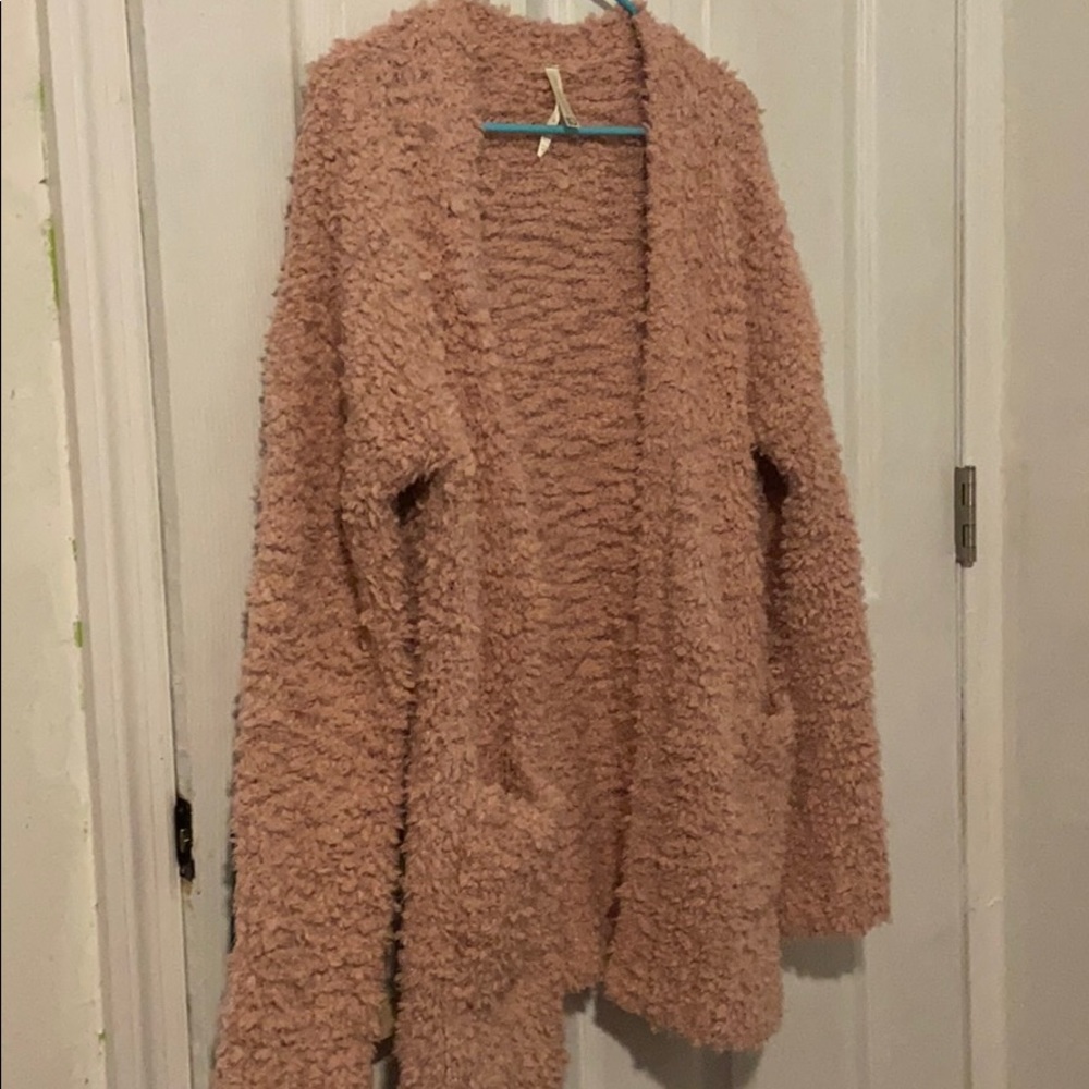 Aeropostale Live Love Dream fuzzy cardigan